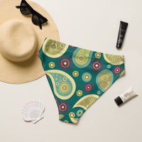 High-waisted bikini bottom