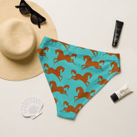 High-waisted bikini bottom