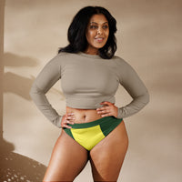 High-waisted bikini bottom