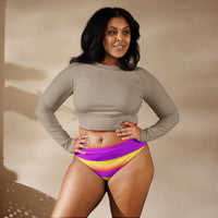 High-waisted bikini bottom