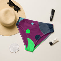 High-waisted bikini bottom