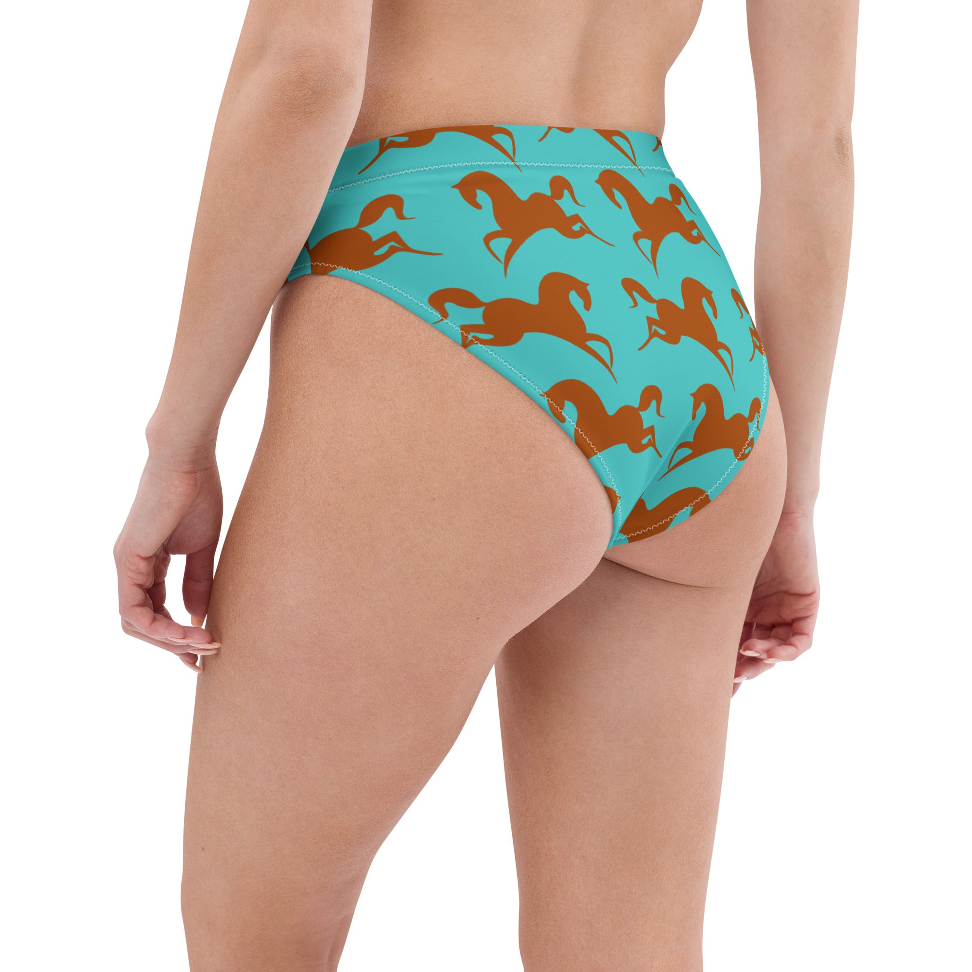 High-waisted bikini bottom