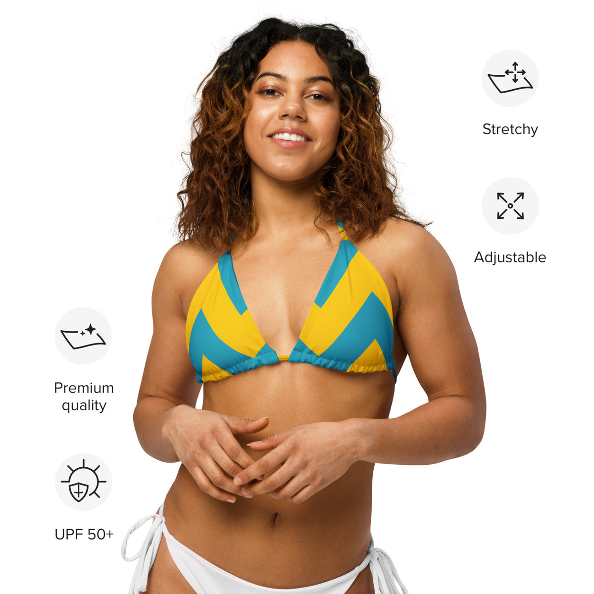 PADDED STRING BIKINI TOP