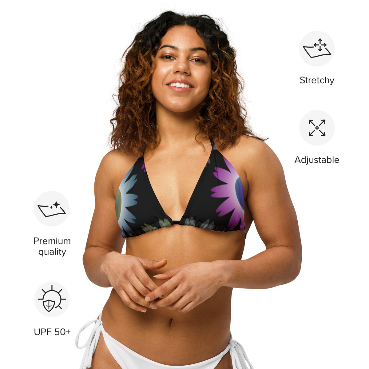 PADDED STRING BIKINI TOP