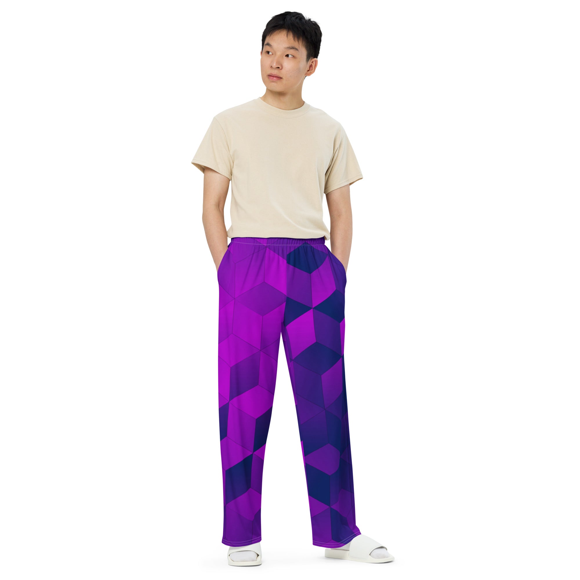 Unisex wide-leg pants