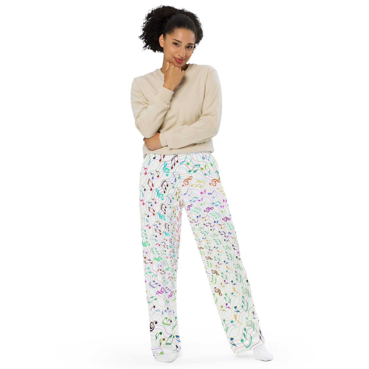 Unisex wide-leg pants