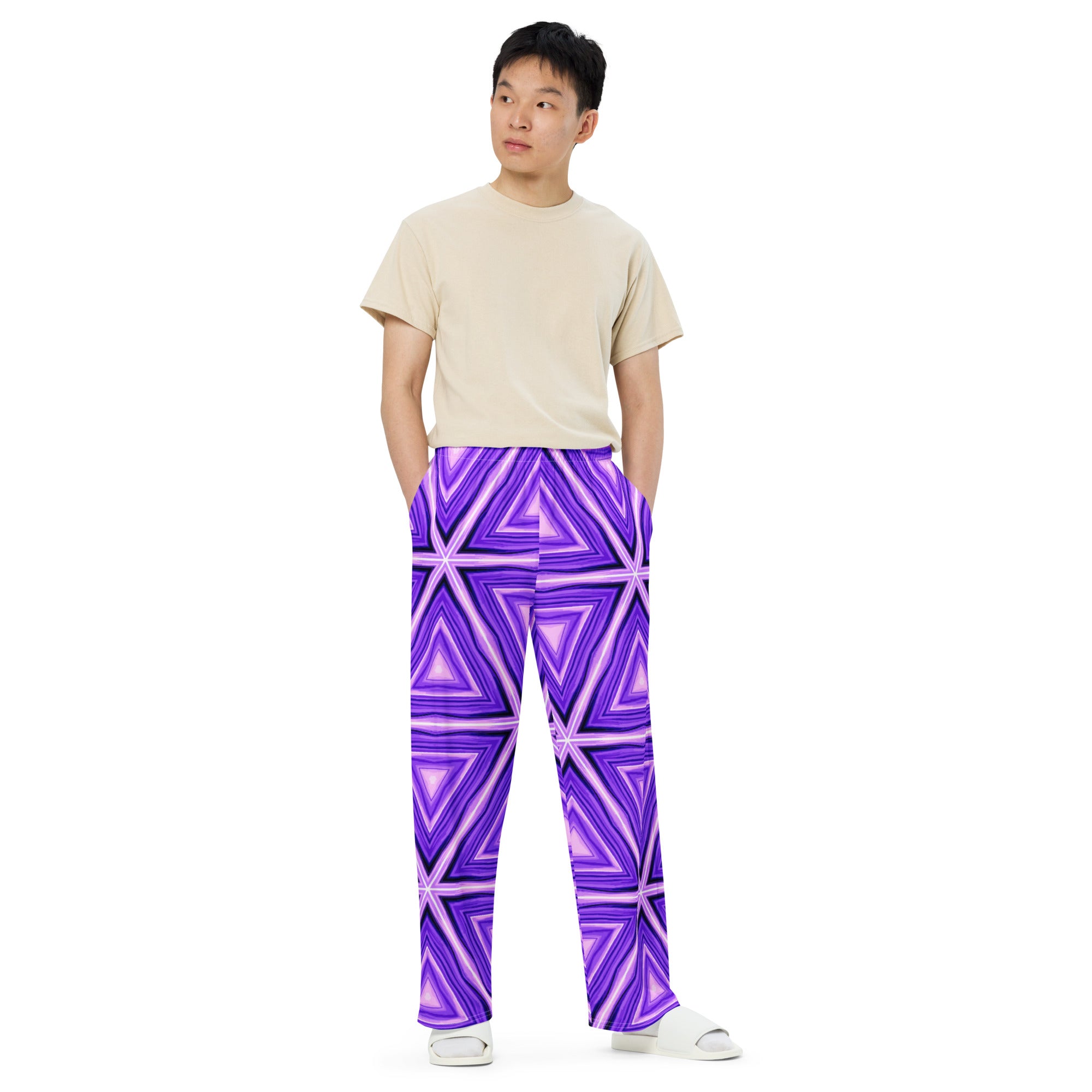 Unisex wide-leg pants