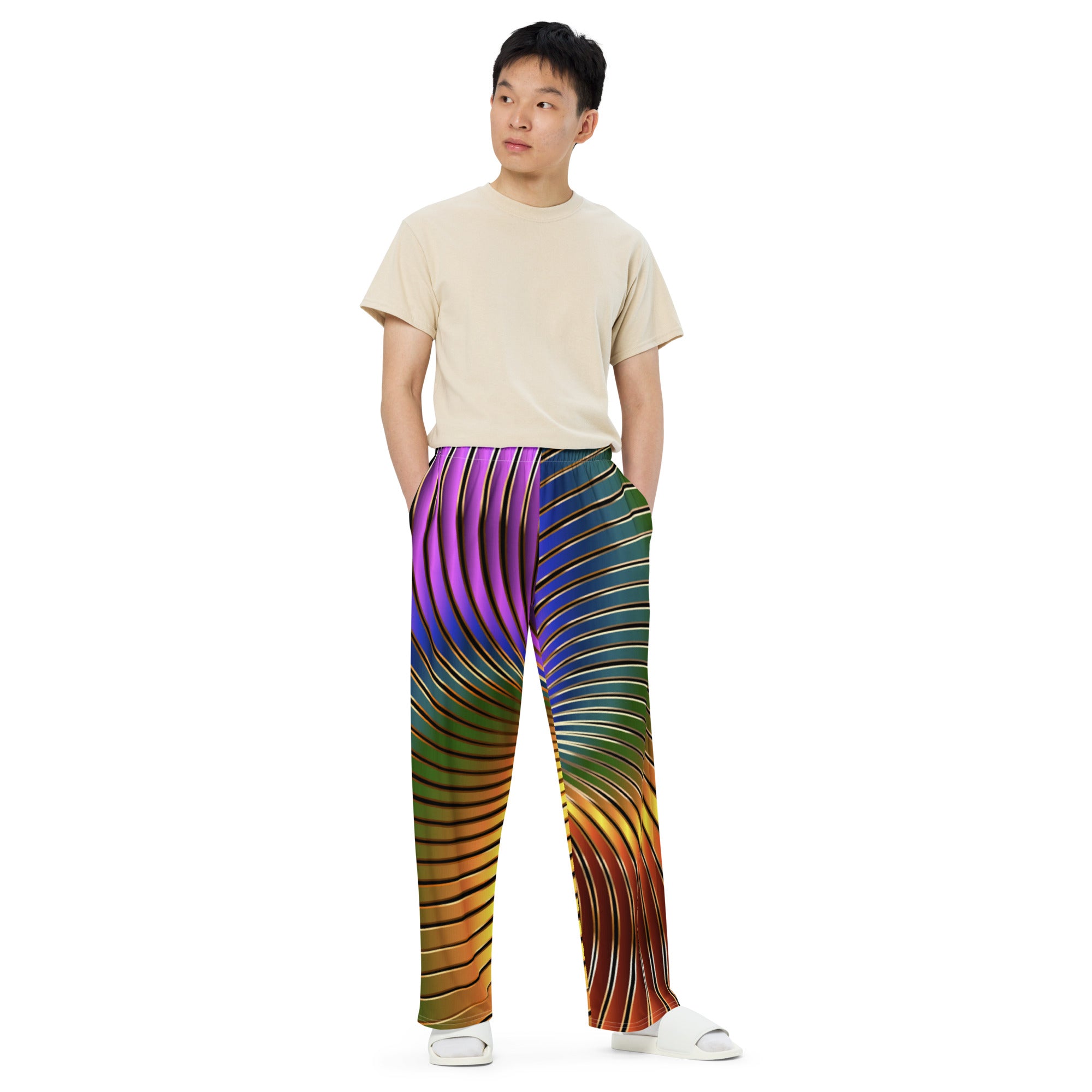 Unisex wide-leg pants