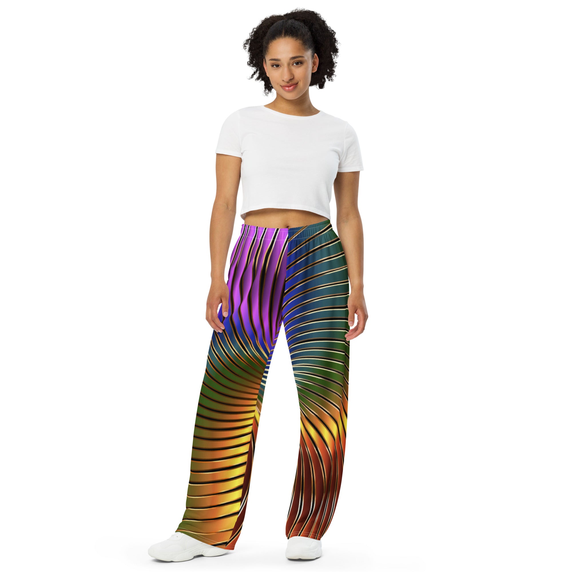 Unisex wide-leg pants