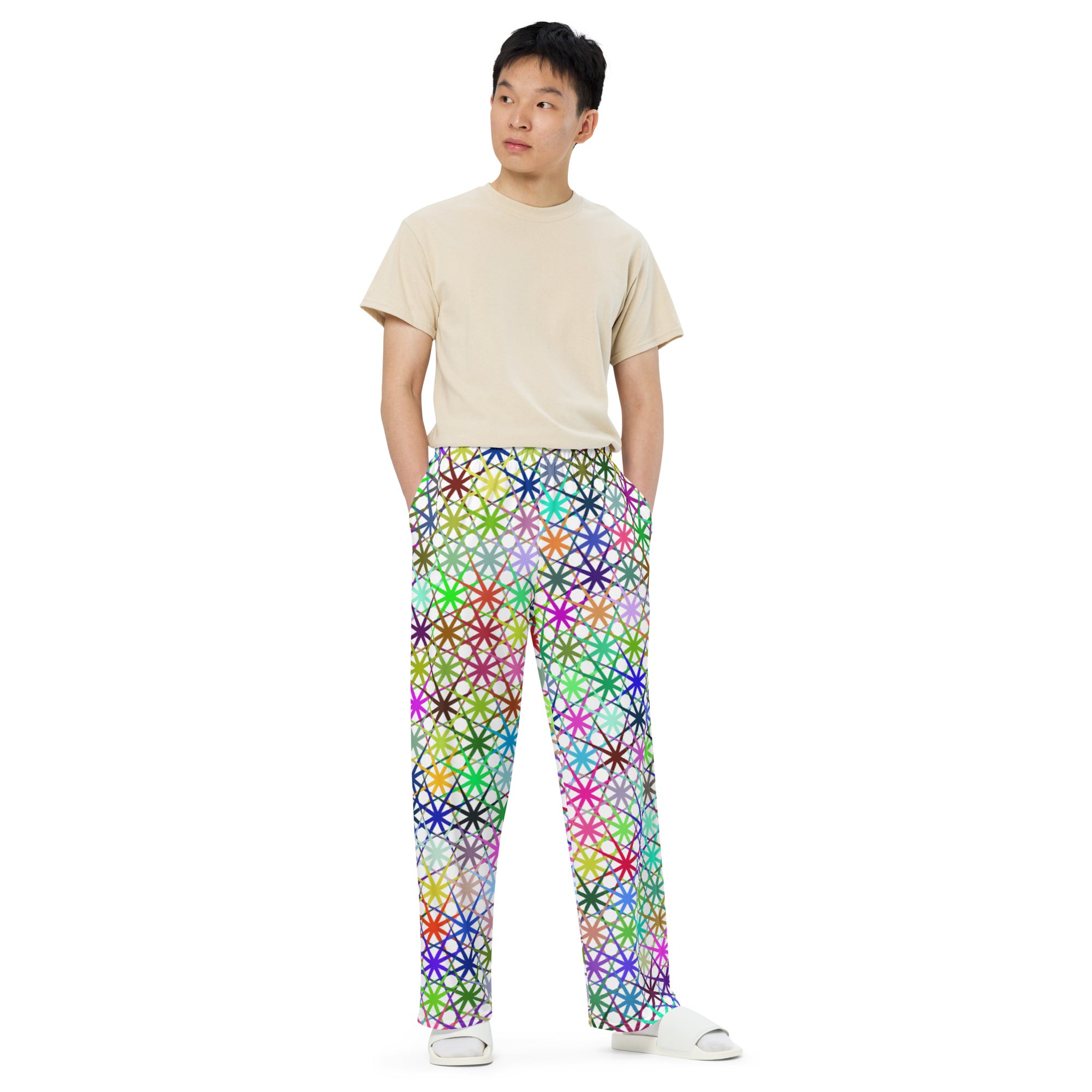 Unisex wide-leg pants