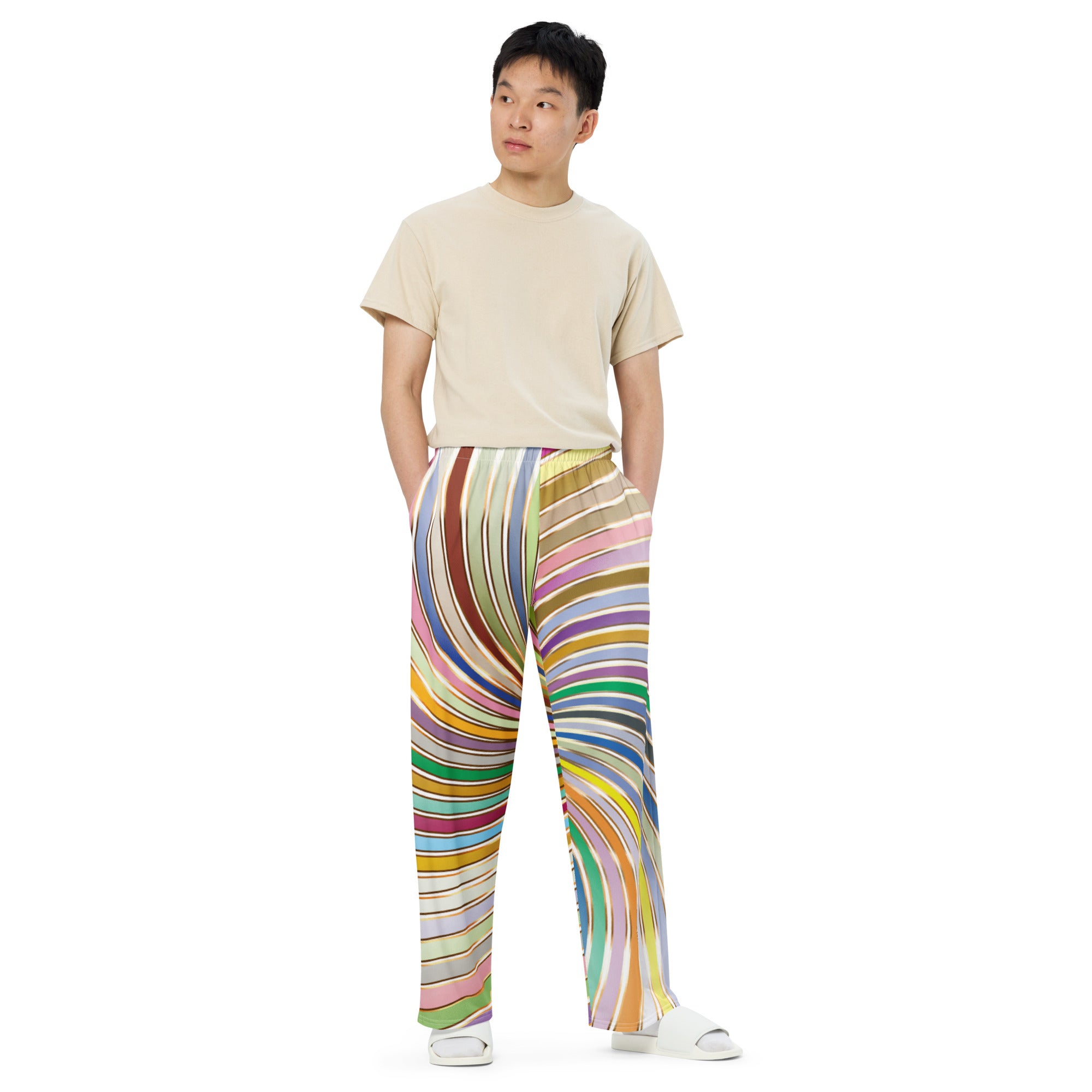 Unisex wide-leg pants