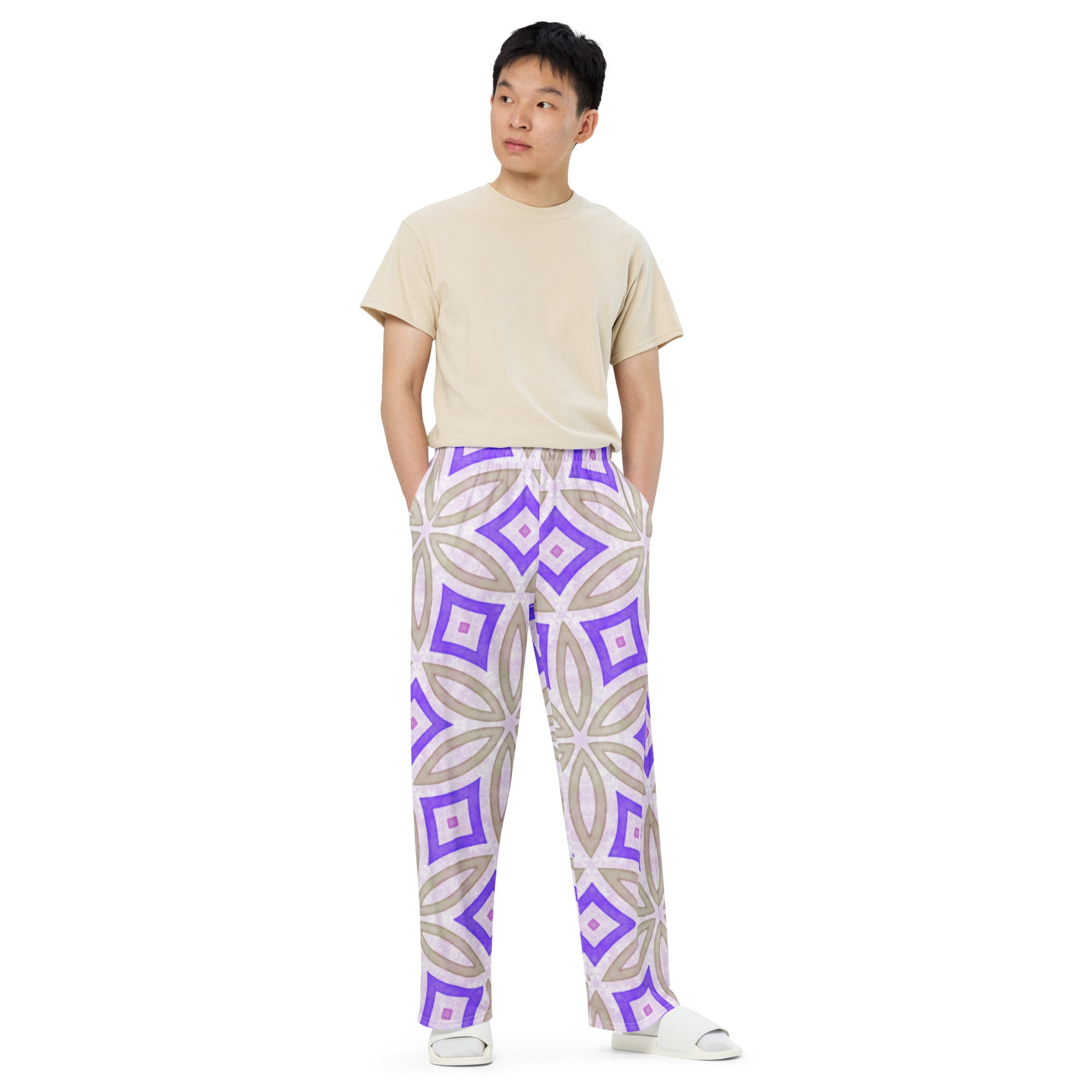 Unisex wide-leg pants