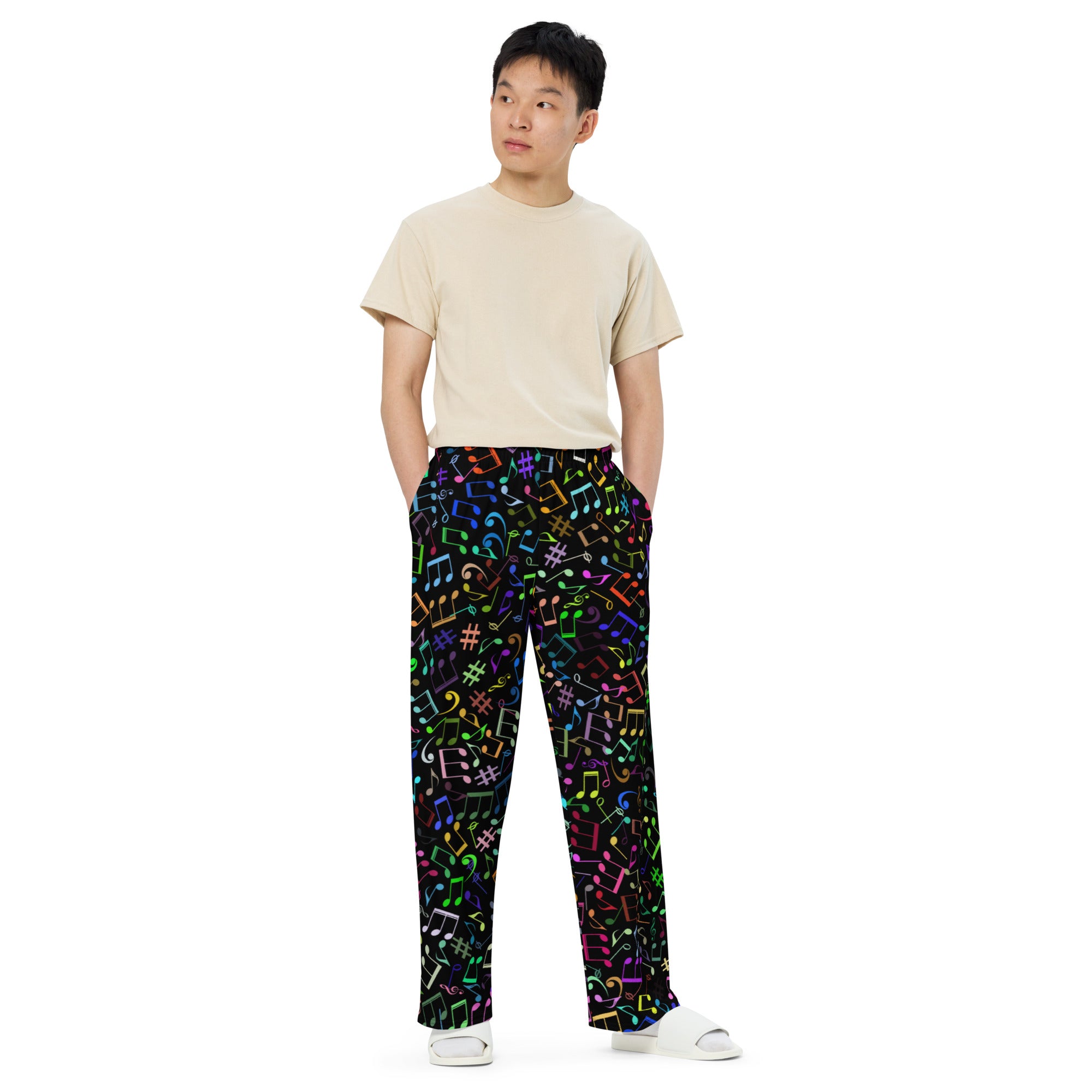 Unisex wide-leg pants