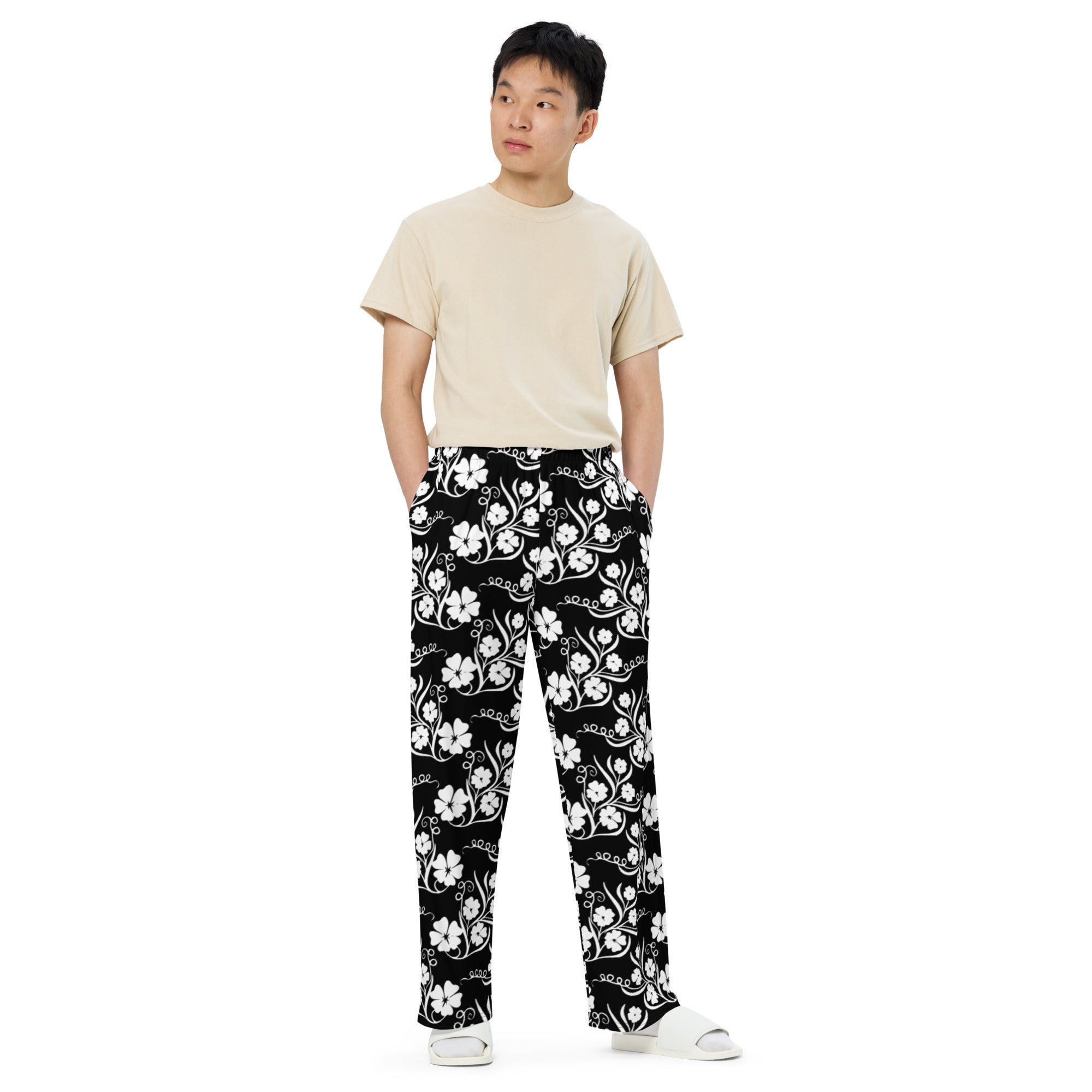 Unisex wide-leg pants