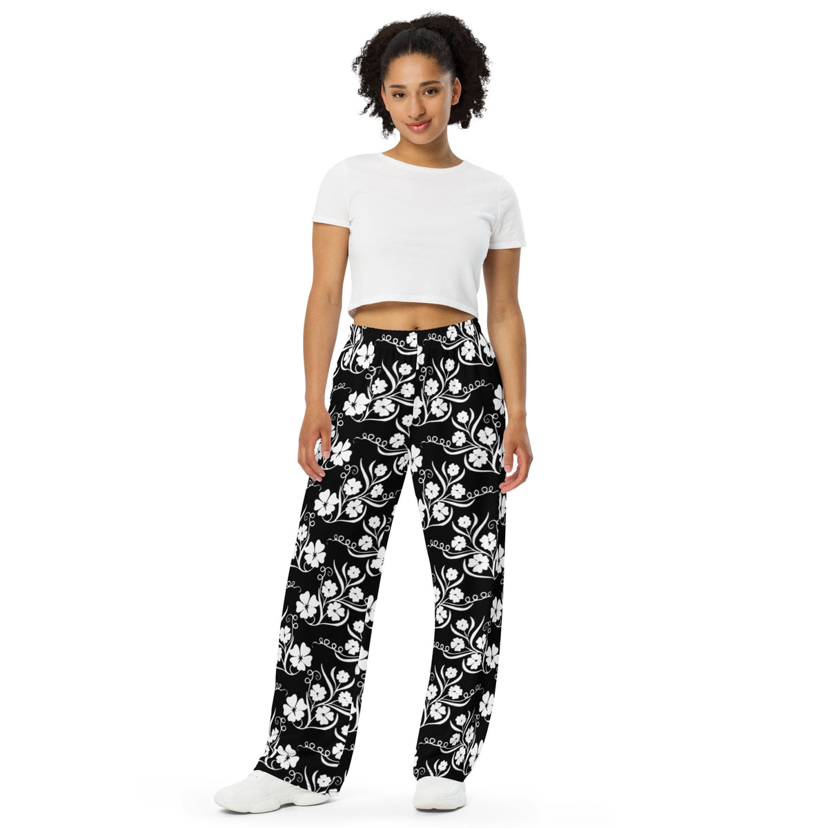 Unisex wide-leg pants