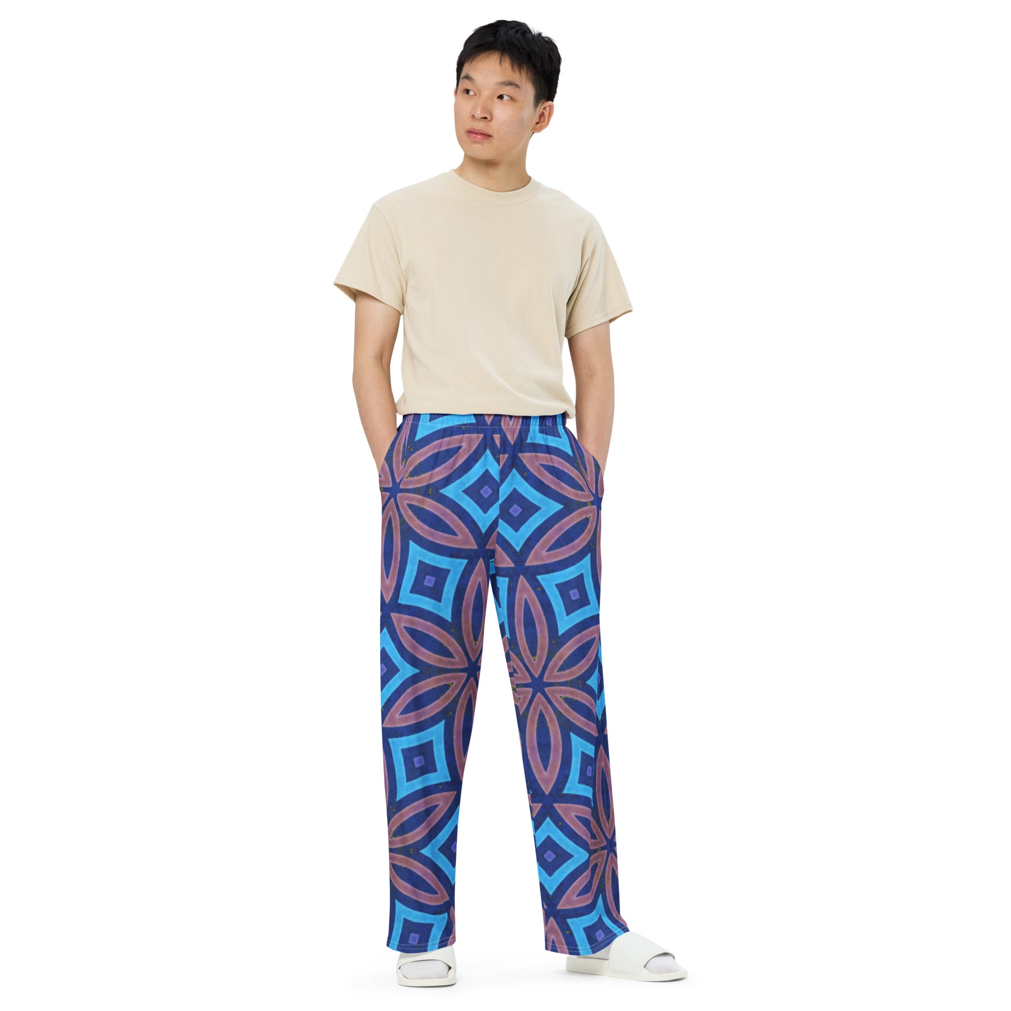 Unisex wide-leg pants