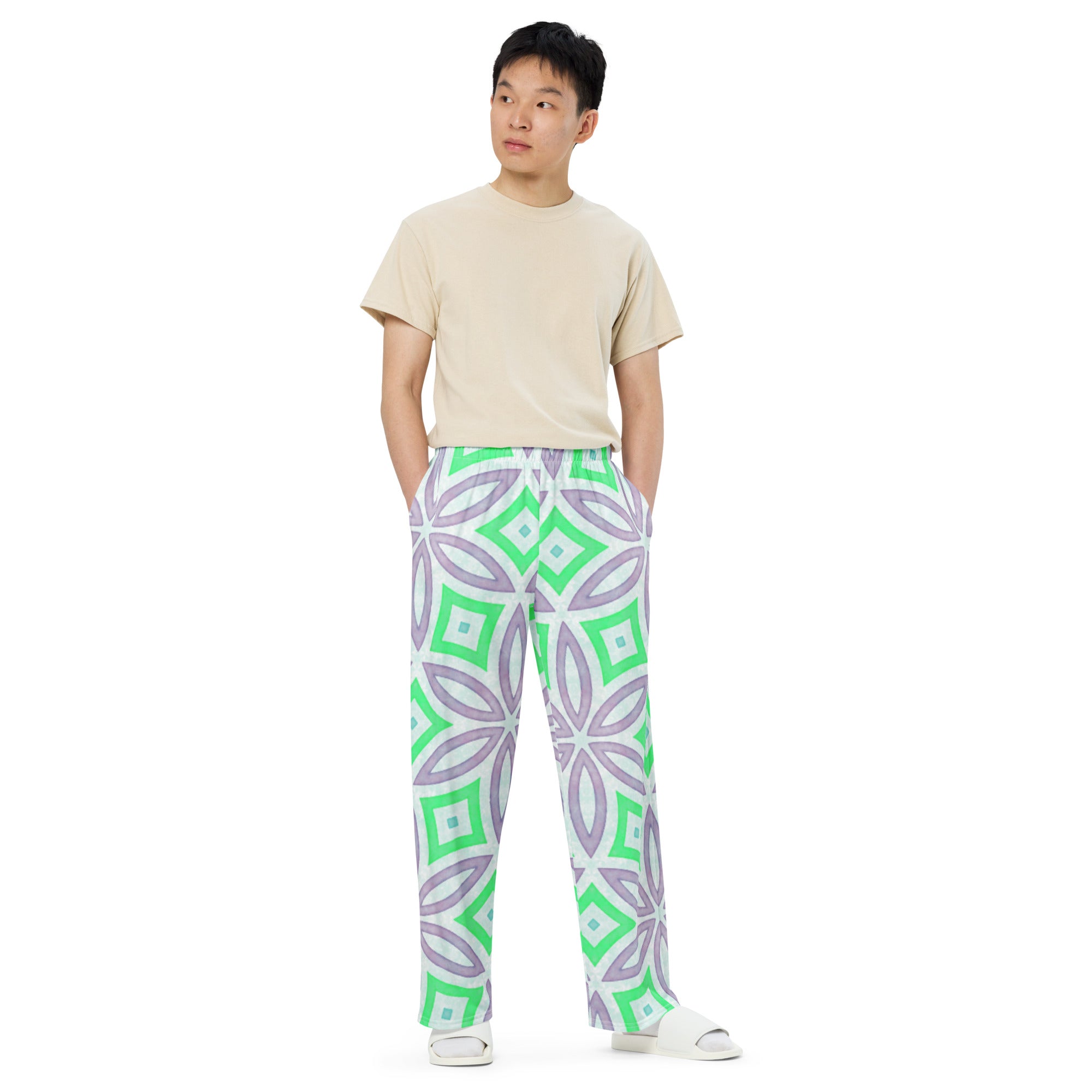 Unisex wide-leg pants