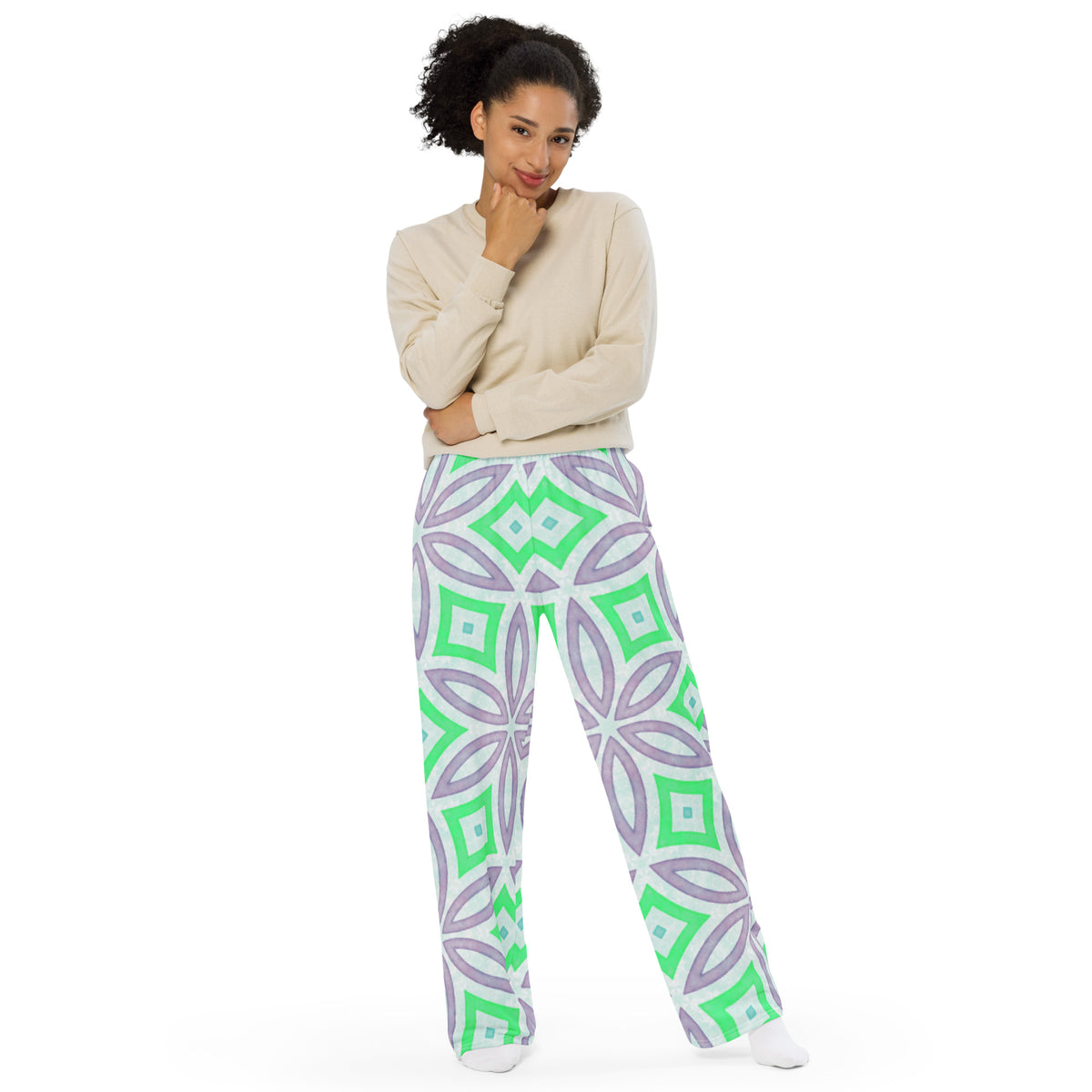 Unisex wide-leg pants