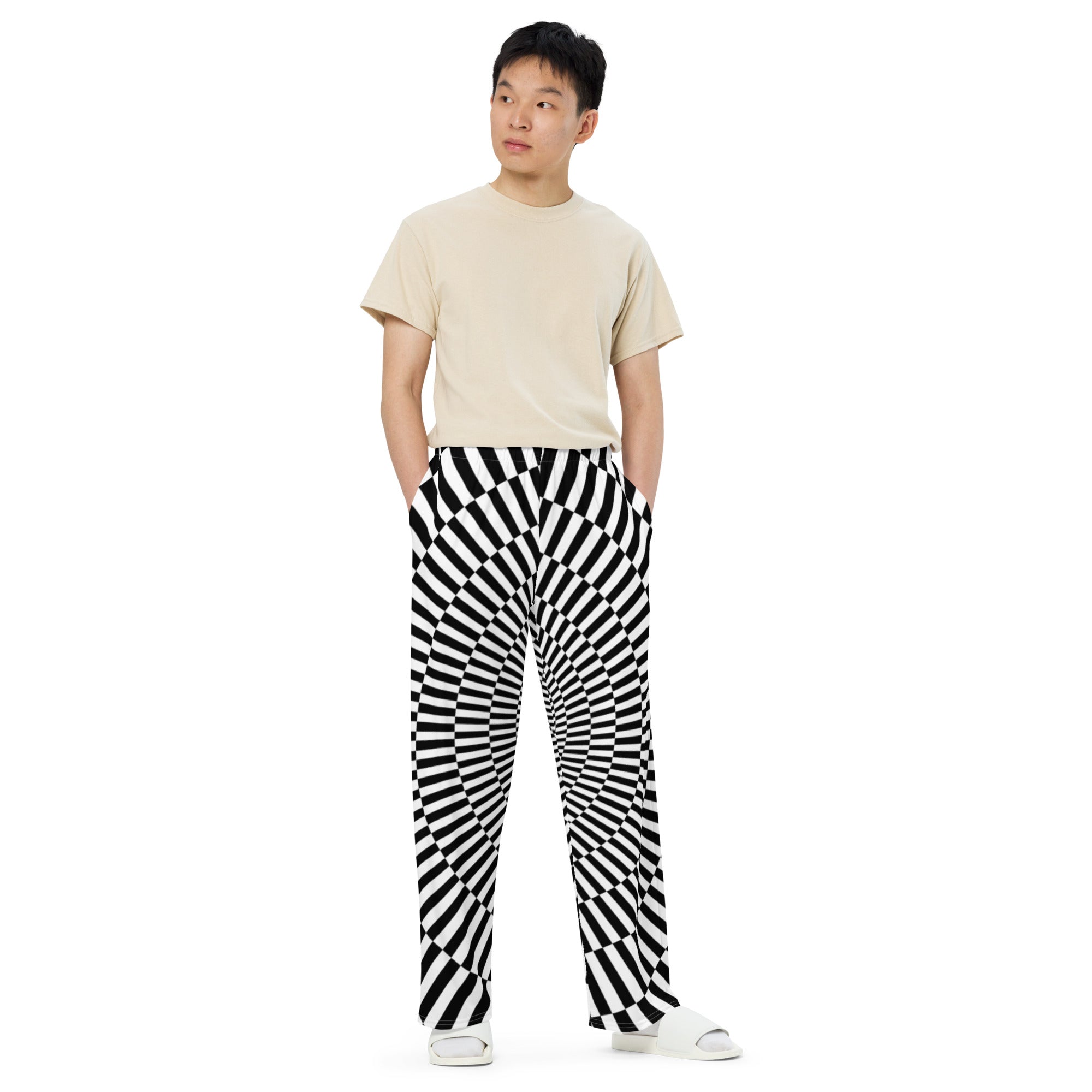 Unisex wide-leg pants