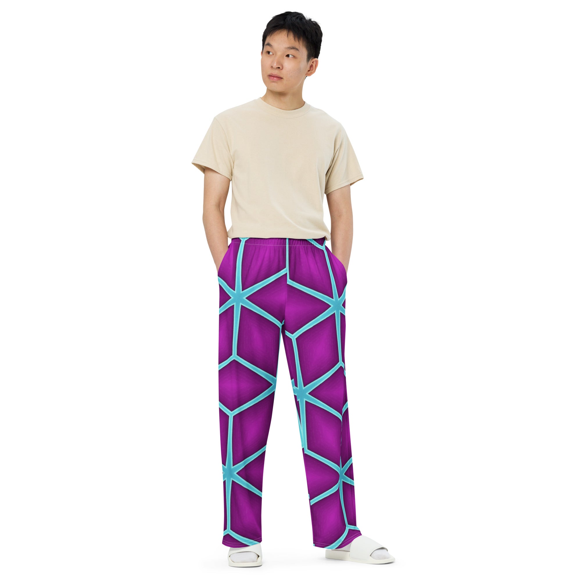 Unisex wide-leg pants