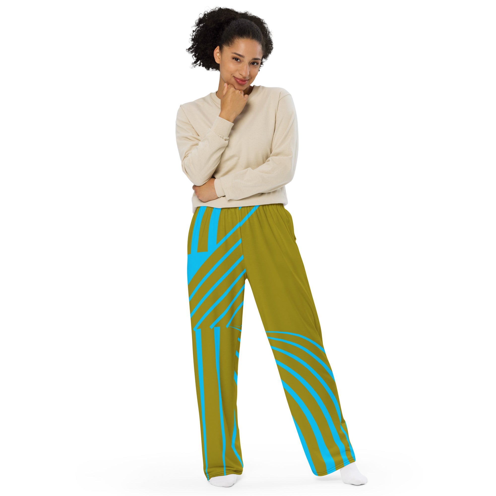 Unisex wide-leg pants