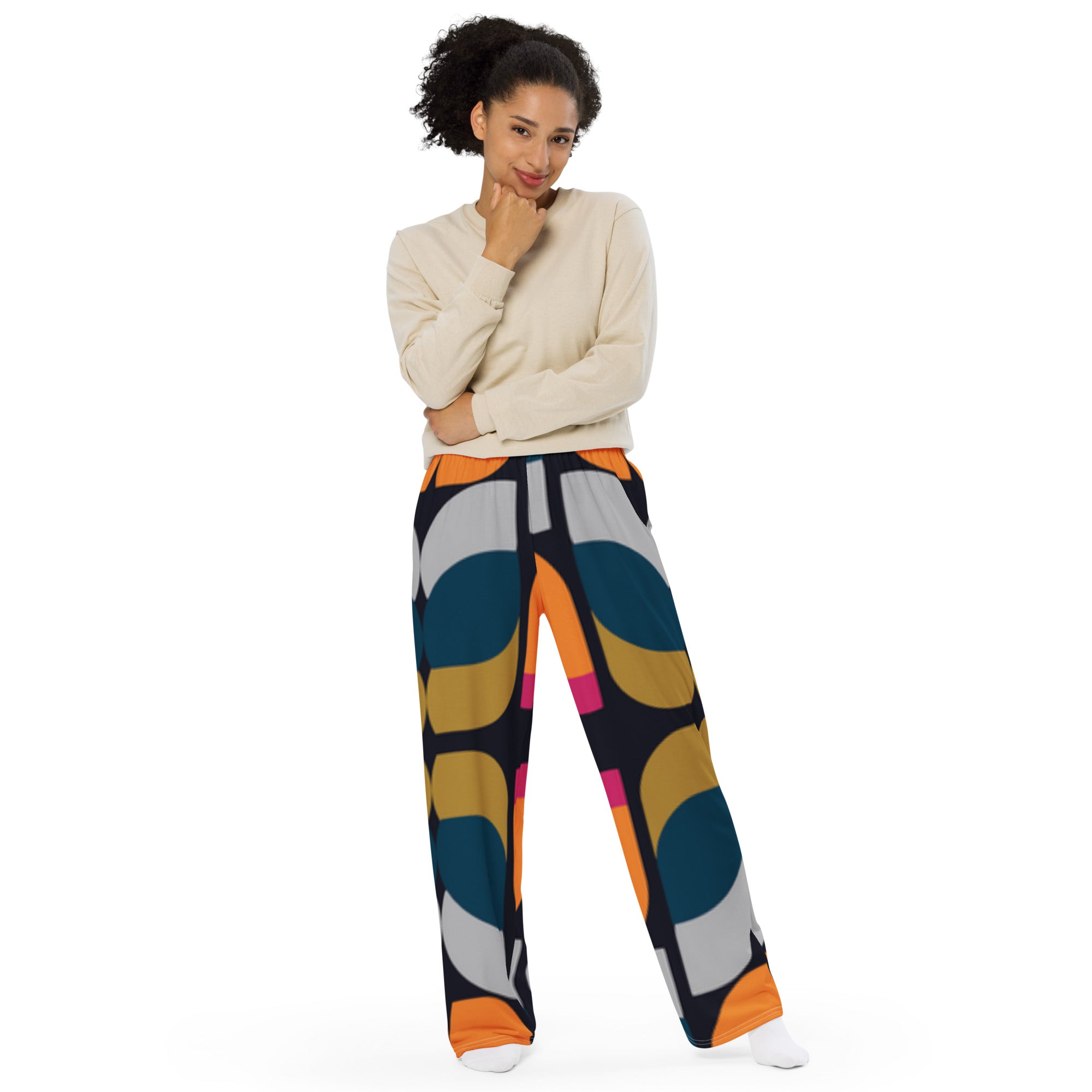 Unisex wide-leg pants