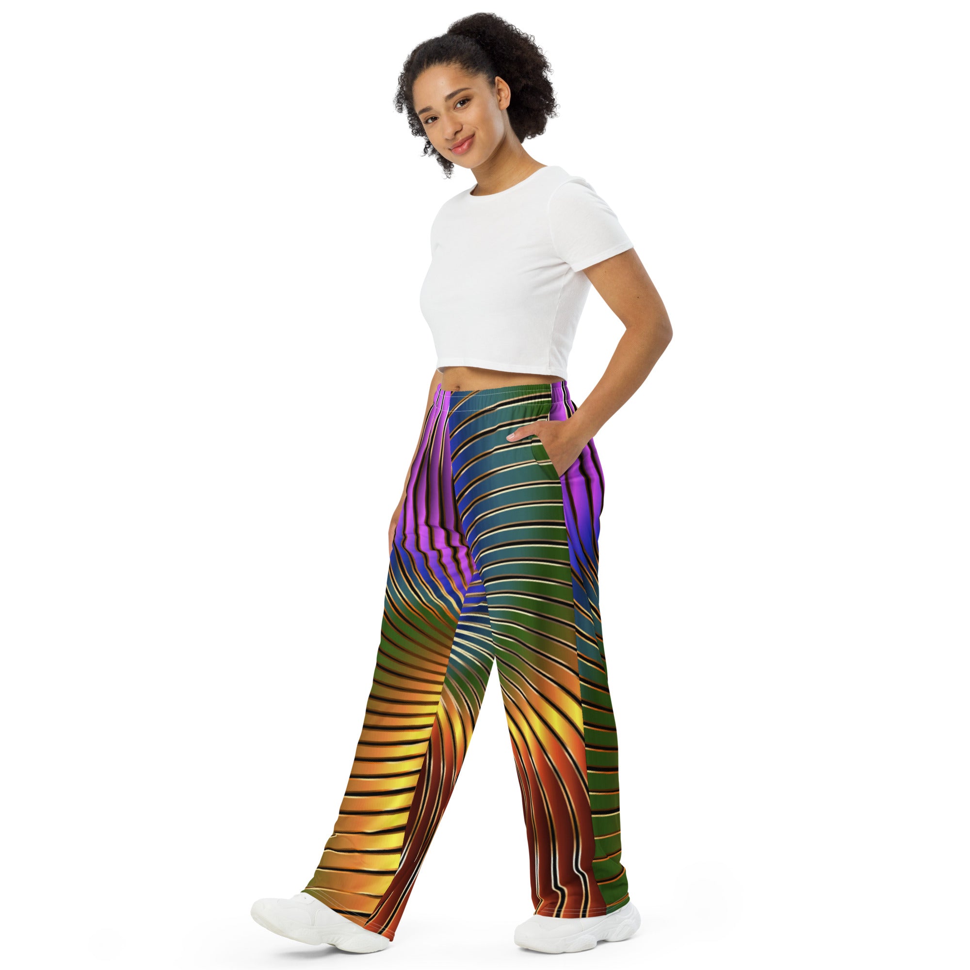 Unisex wide-leg pants