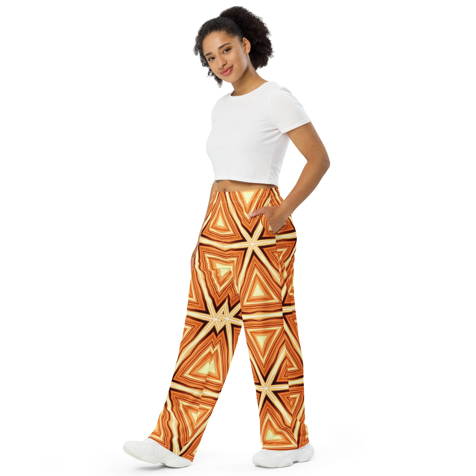 Unisex wide-leg pants