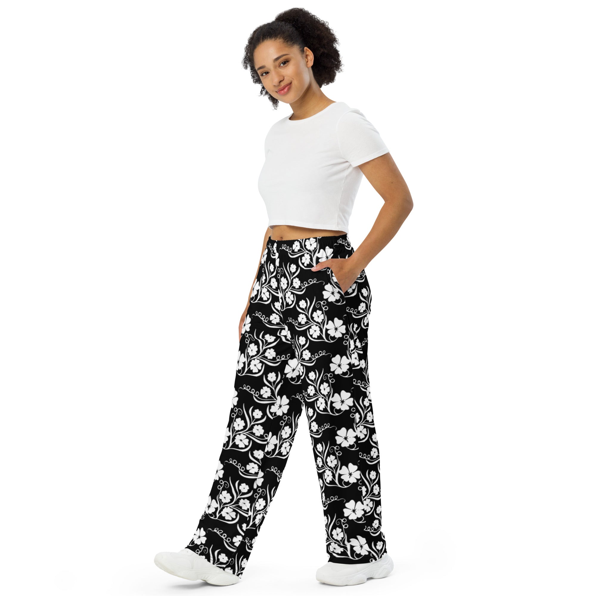 Unisex wide-leg pants