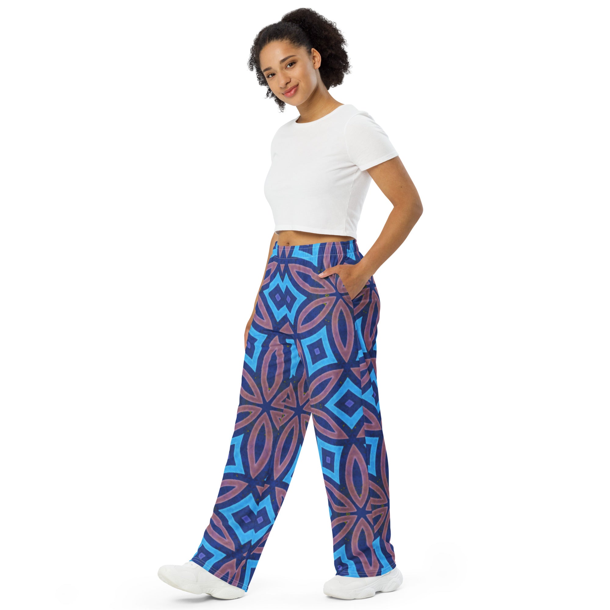 Unisex wide-leg pants