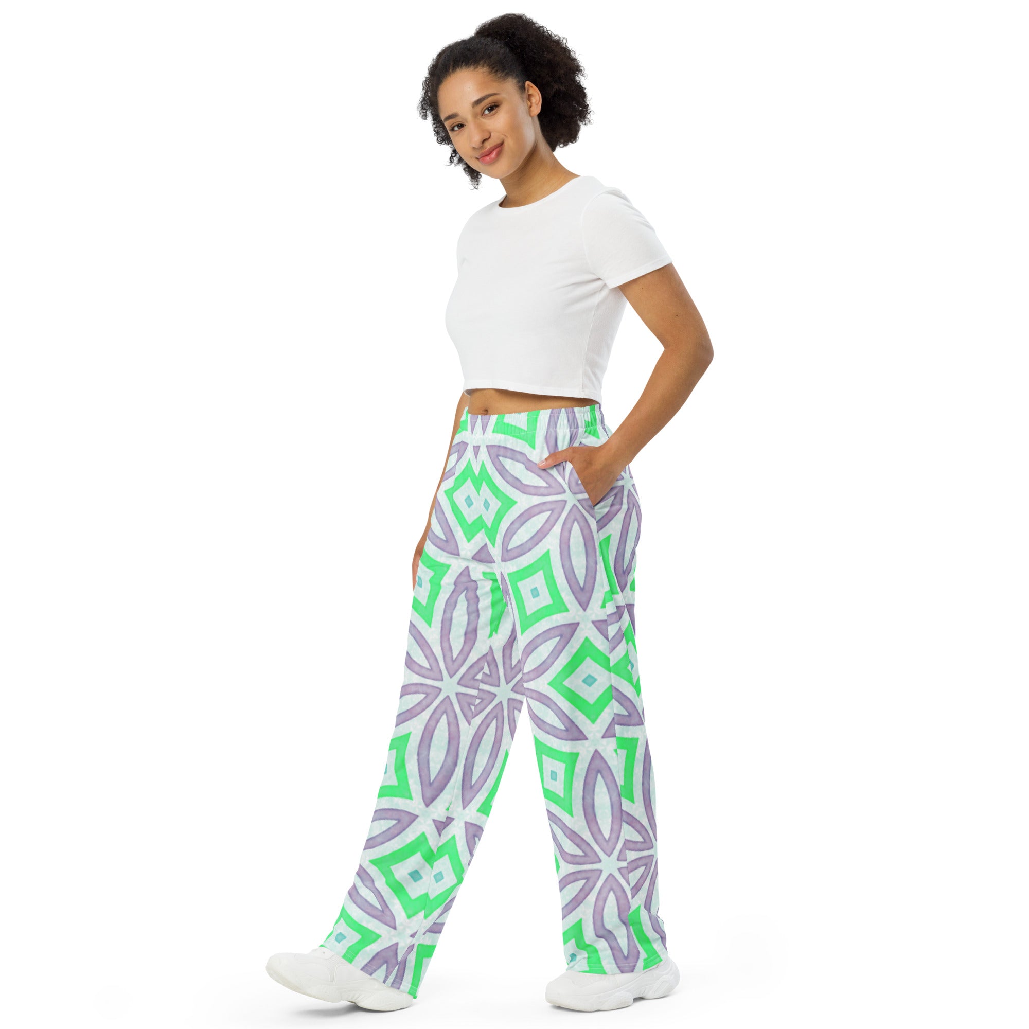 Unisex wide-leg pants