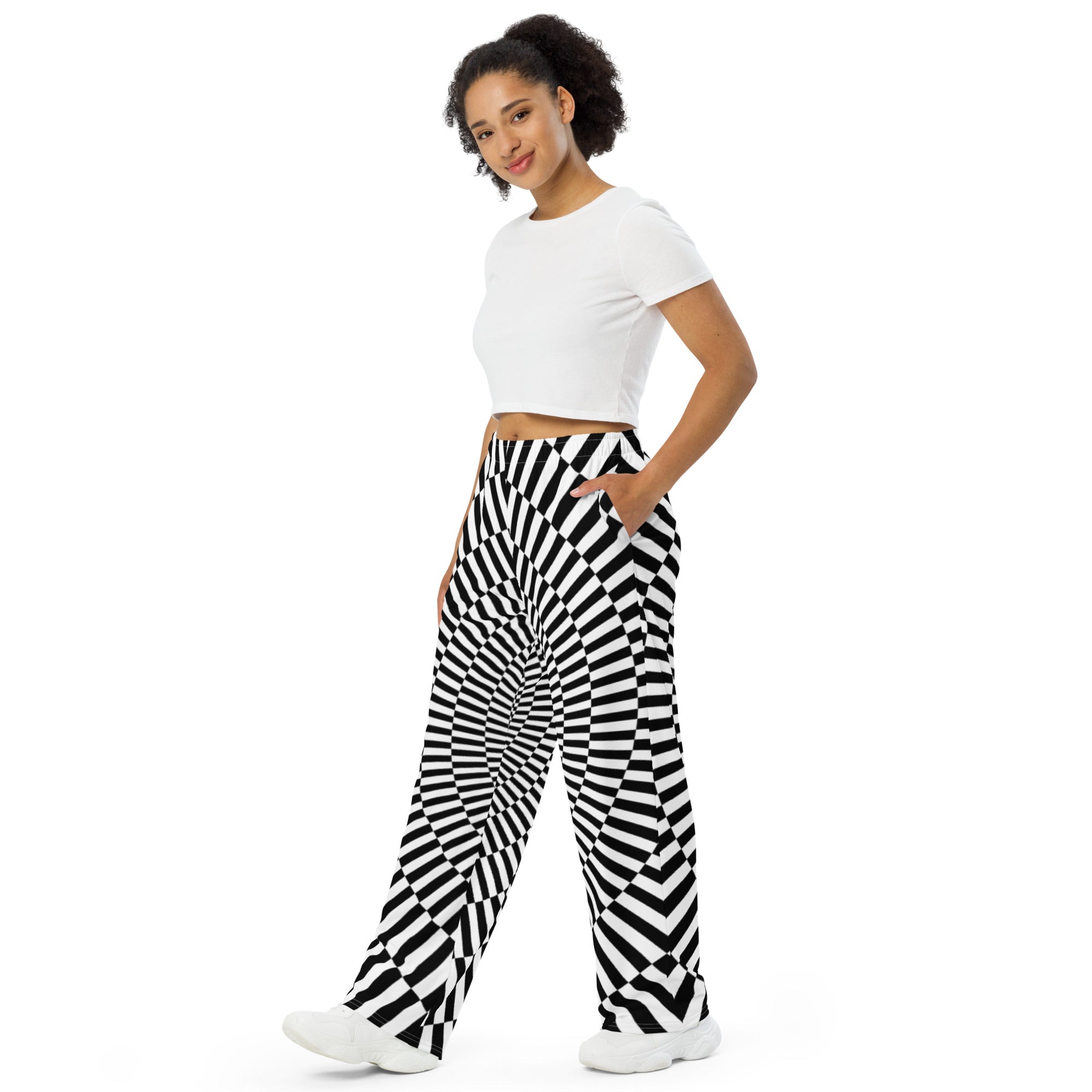 Unisex wide-leg pants