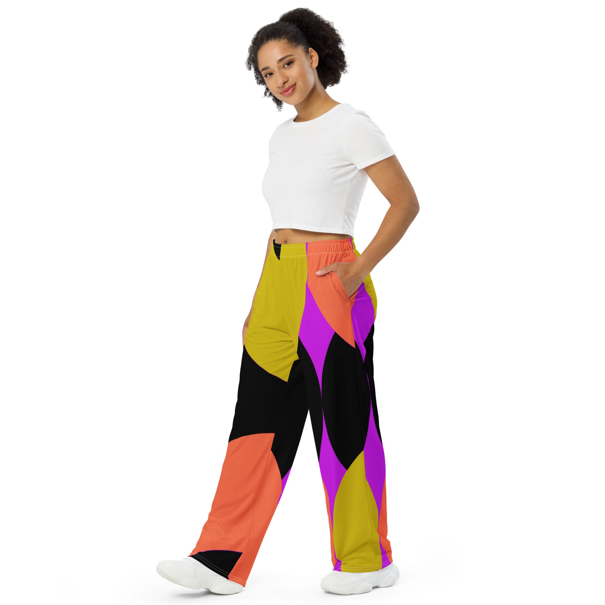 Unisex wide-leg pants