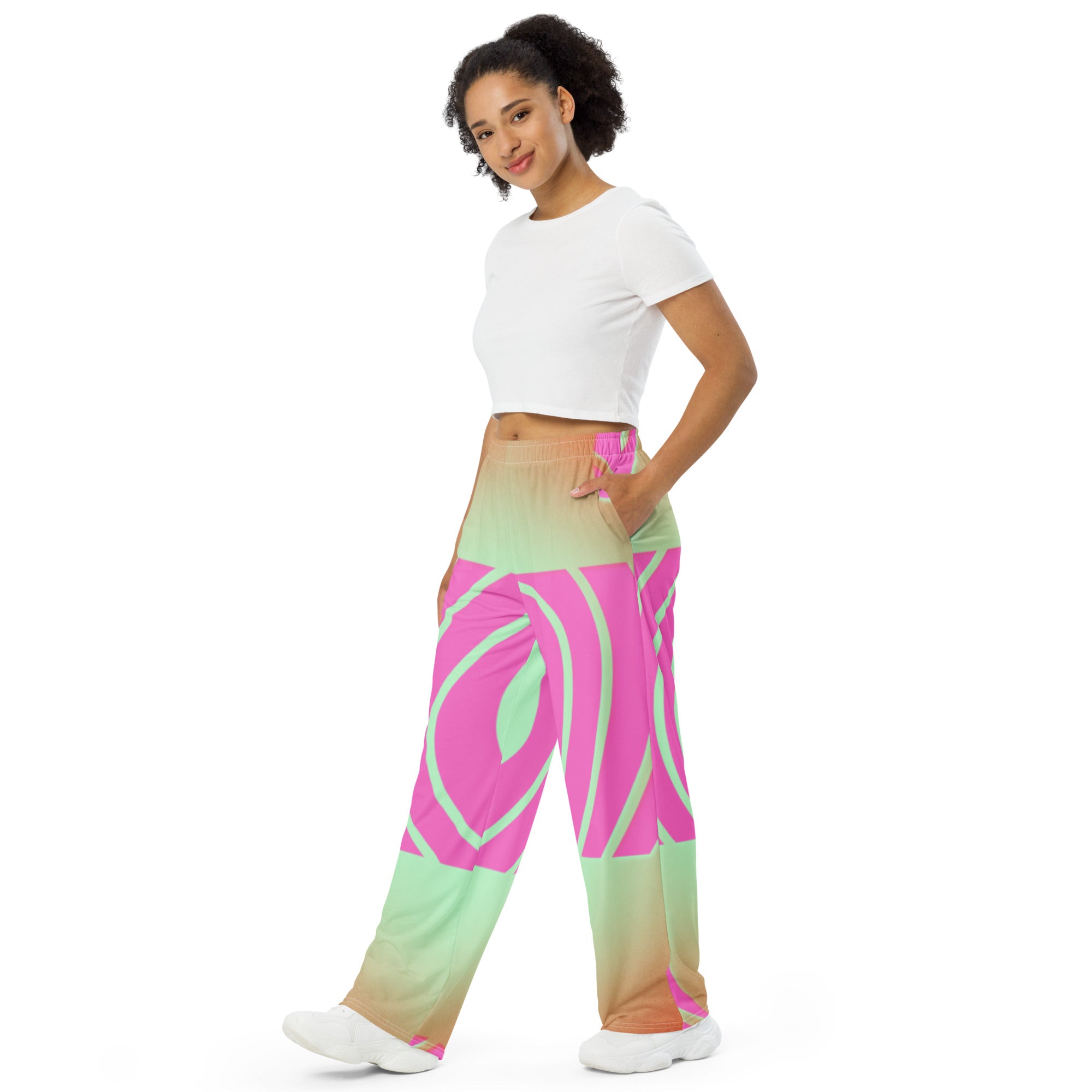 Unisex wide-leg pants