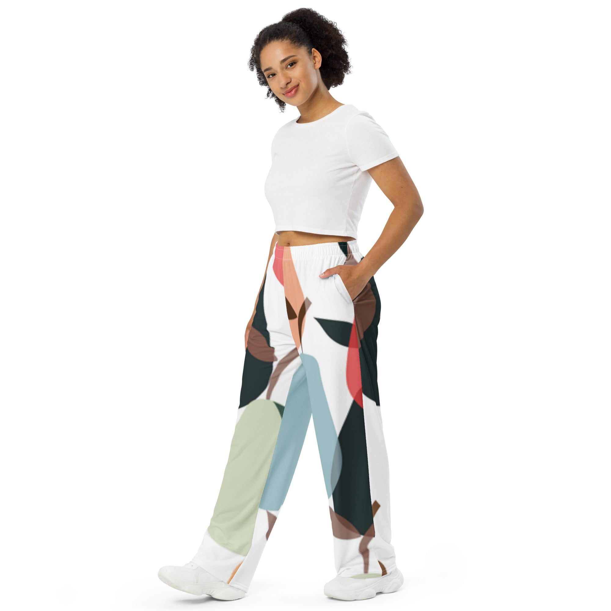 Unisex wide-leg pants