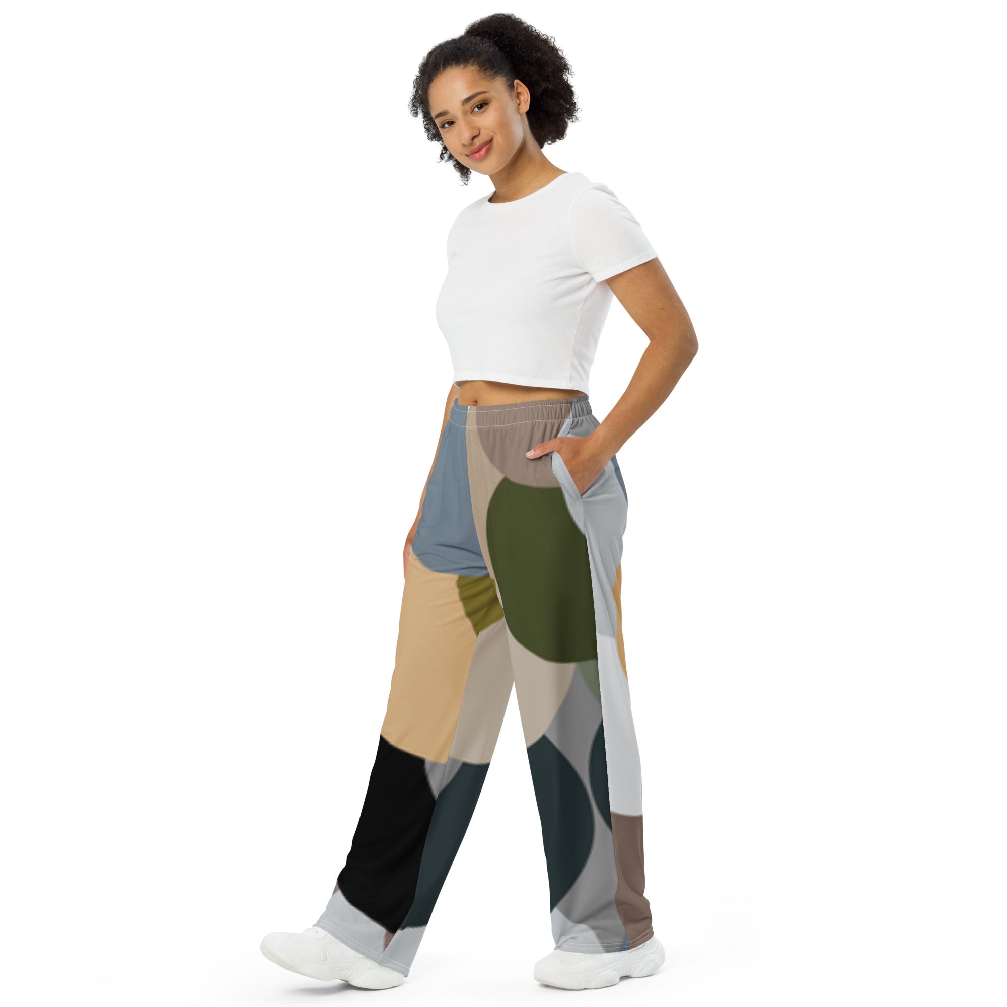 Unisex wide-leg pants