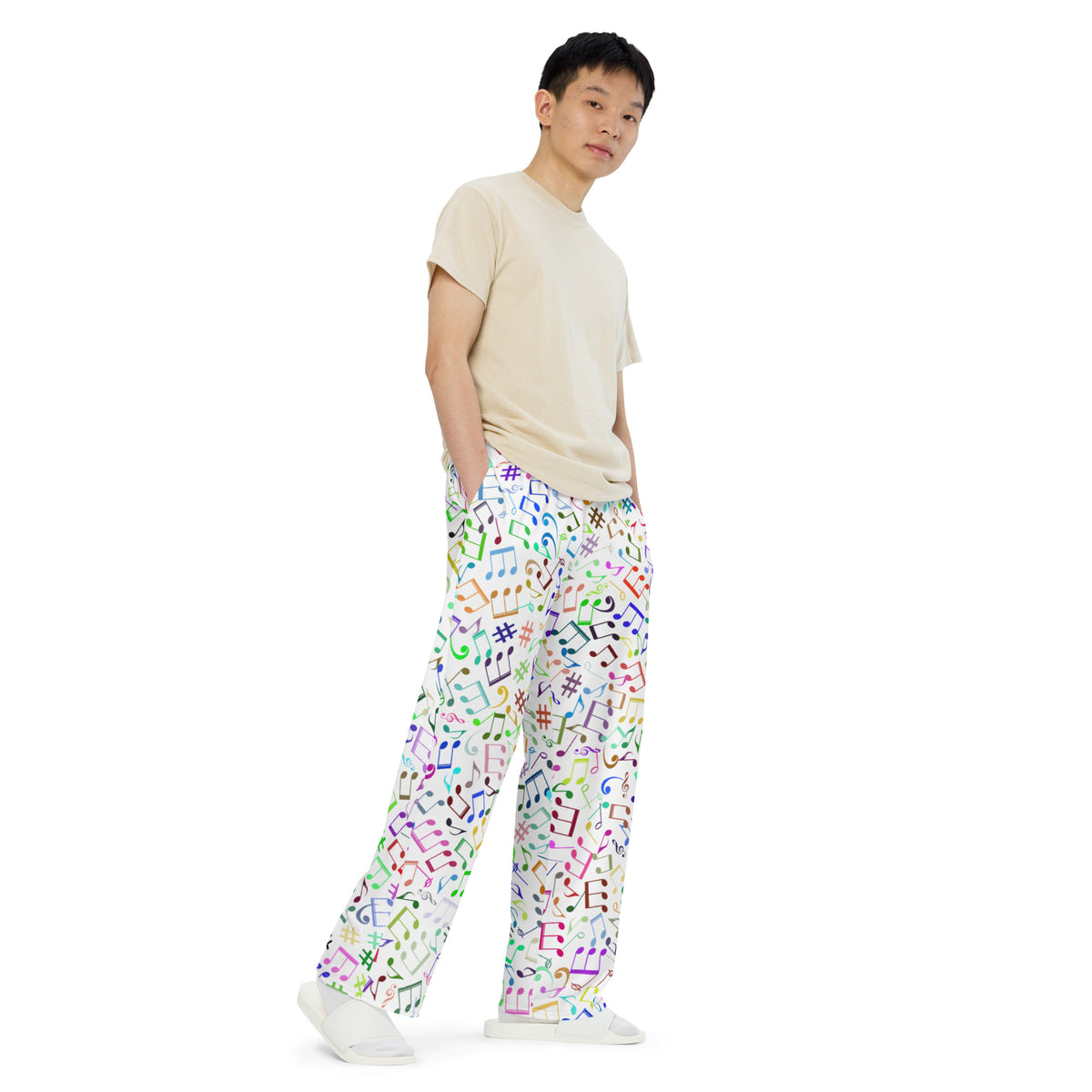 Unisex wide-leg pants