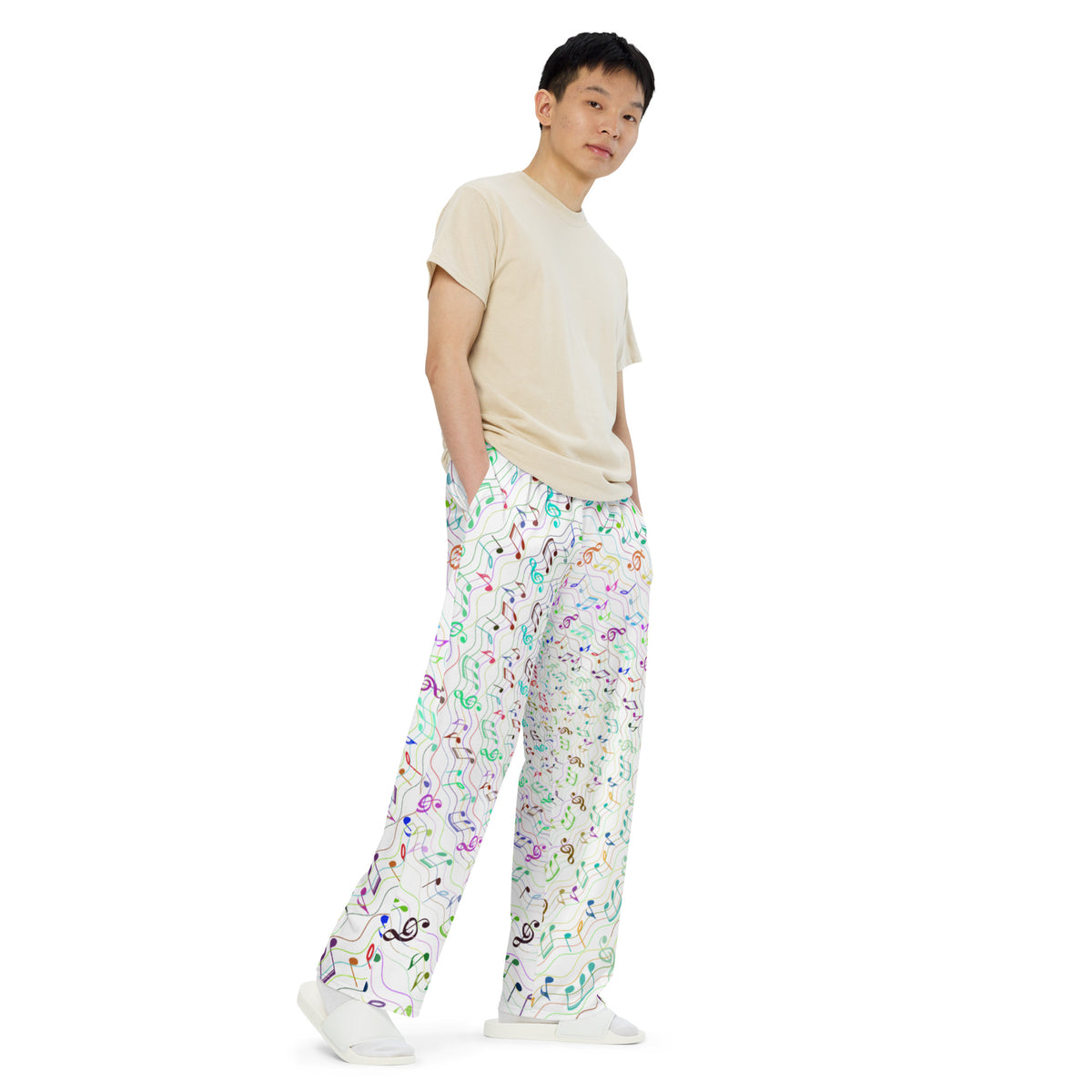 Unisex wide-leg pants
