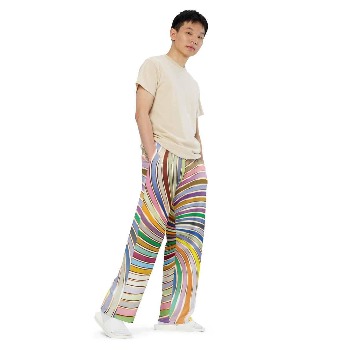 Unisex wide-leg pants