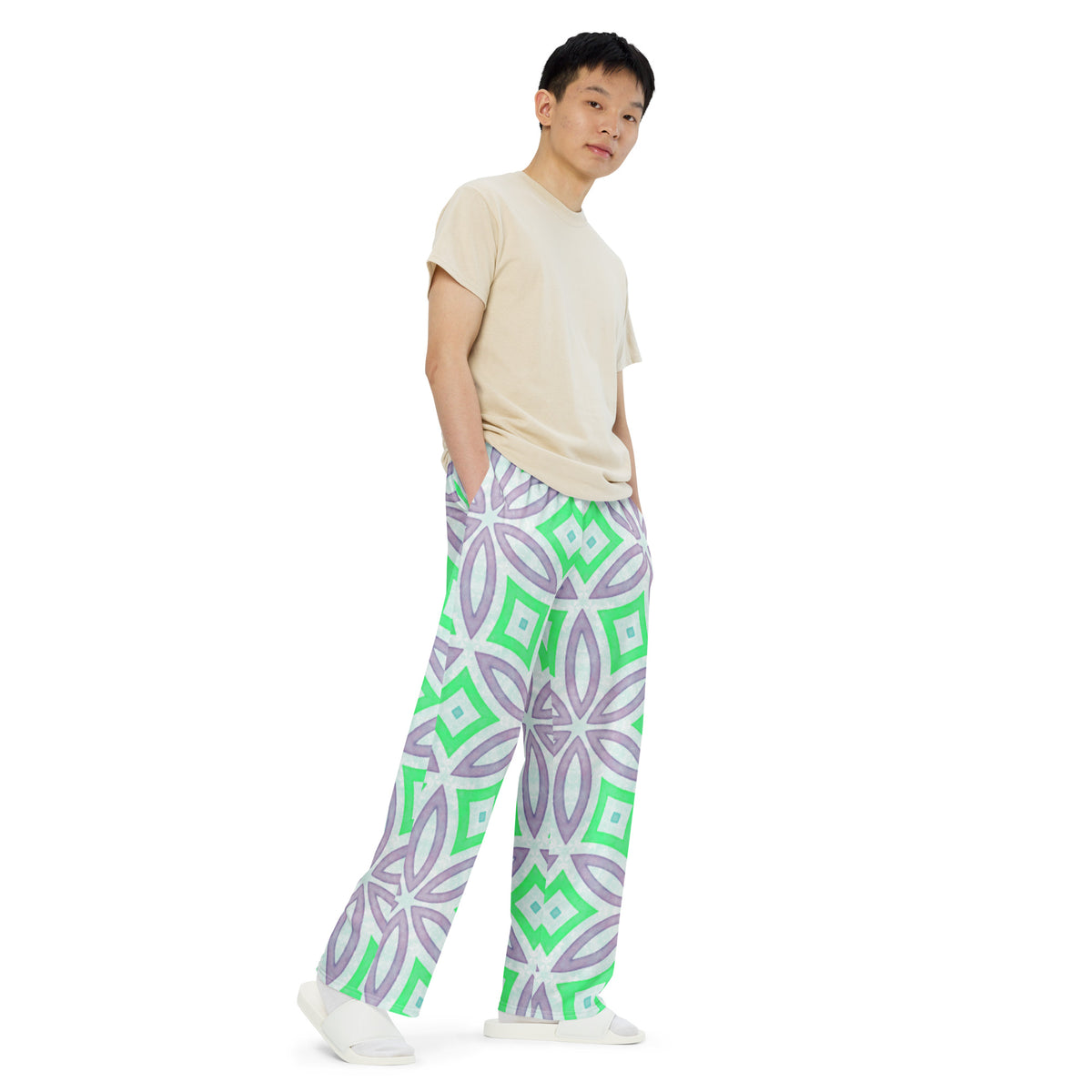 Unisex wide-leg pants