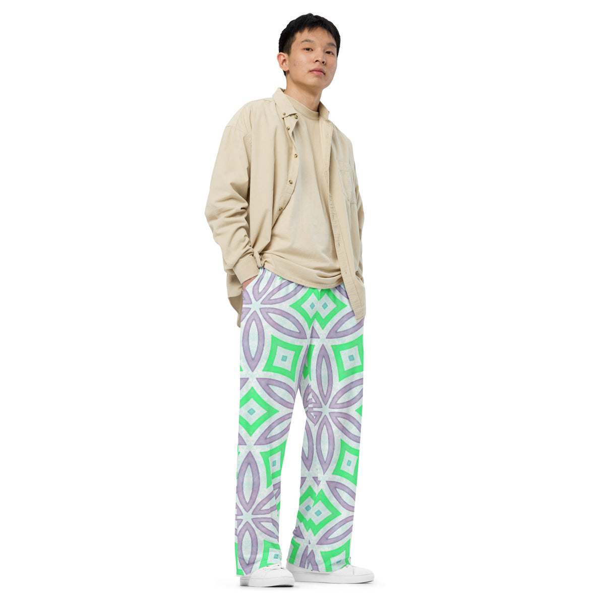 Unisex wide-leg pants