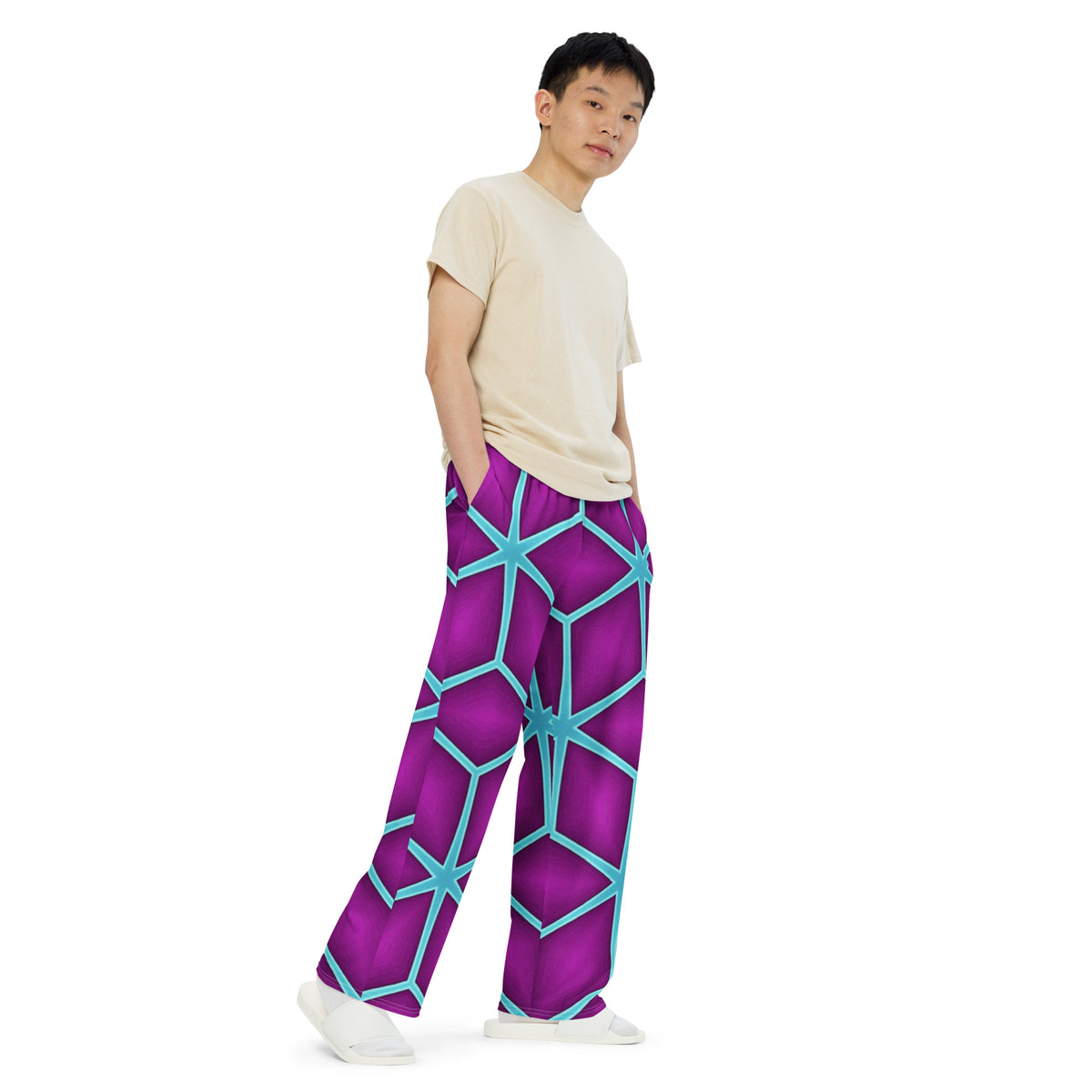Unisex wide-leg pants