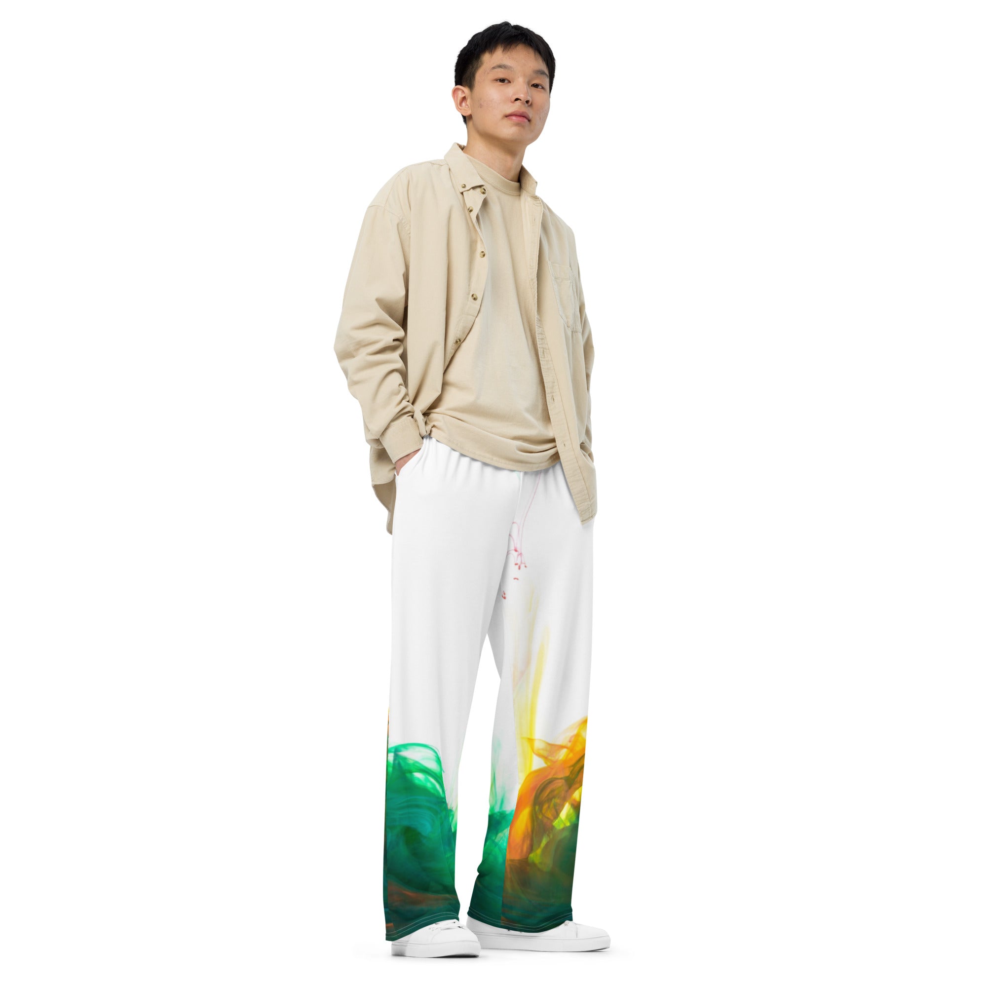 Unisex wide-leg pants