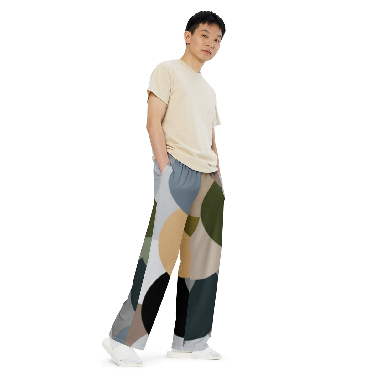 Unisex wide-leg pants