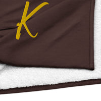 EMBROIDERED PREMIUM SHERPA BLANKET-K