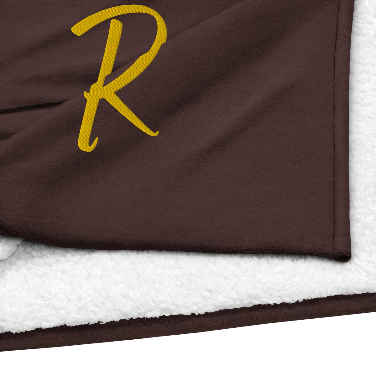 EMBROIDERED PREMIUM SHERPA BLANKET-R