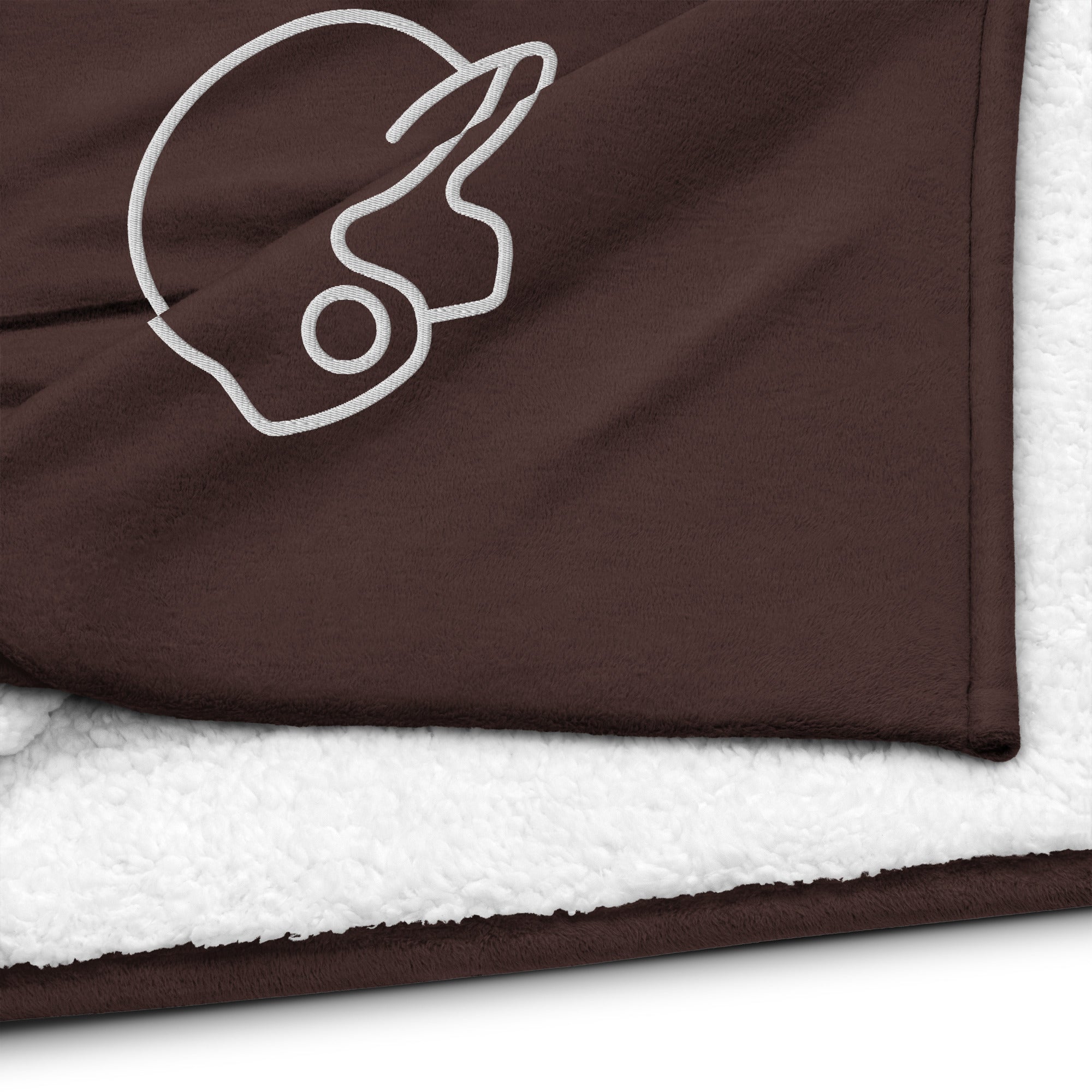 EMBROIDERED PREMIUM SHERPA BLANKET