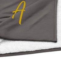 EMBROIDERED PREMIUM SHERPA BLANKET-A