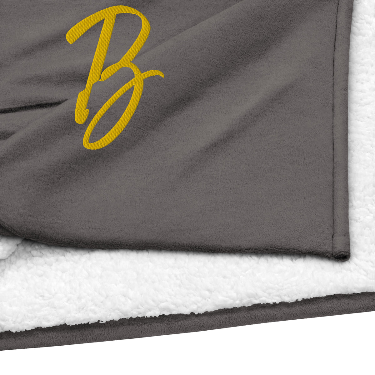 EMBROIDERED PREMIUM SHERPA BLANKET-B