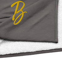 EMBROIDERED PREMIUM SHERPA BLANKET-B